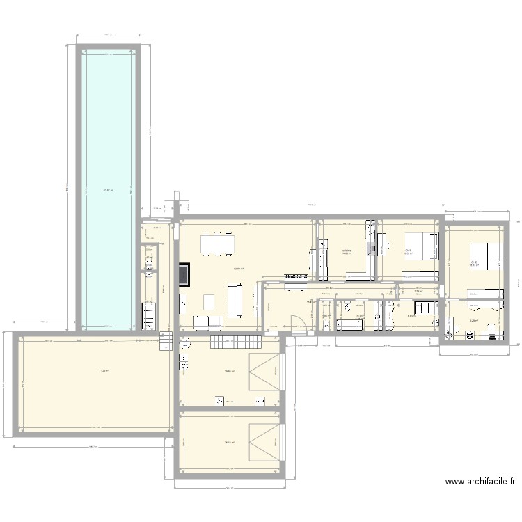 Vedrin 2020 piscine 18m . Plan de 0 pièce et 0 m2