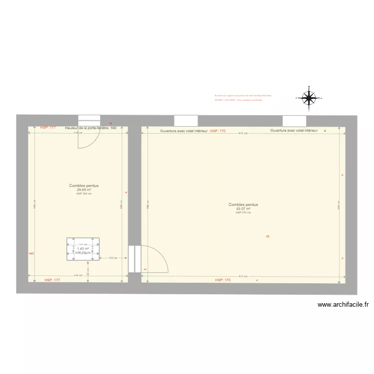 20201008 MAISON DE FERME ETG Combles perdus. Plan de 20201008 MAISON DE FERME ETG Combles perdus. Plan de