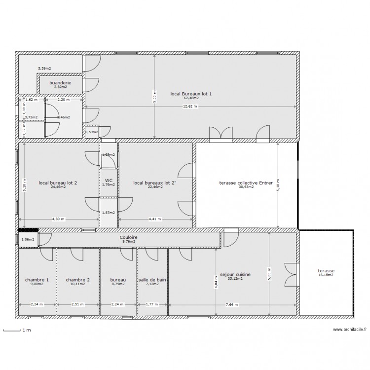 Etage. Plan de 0 pièce et 0 m2