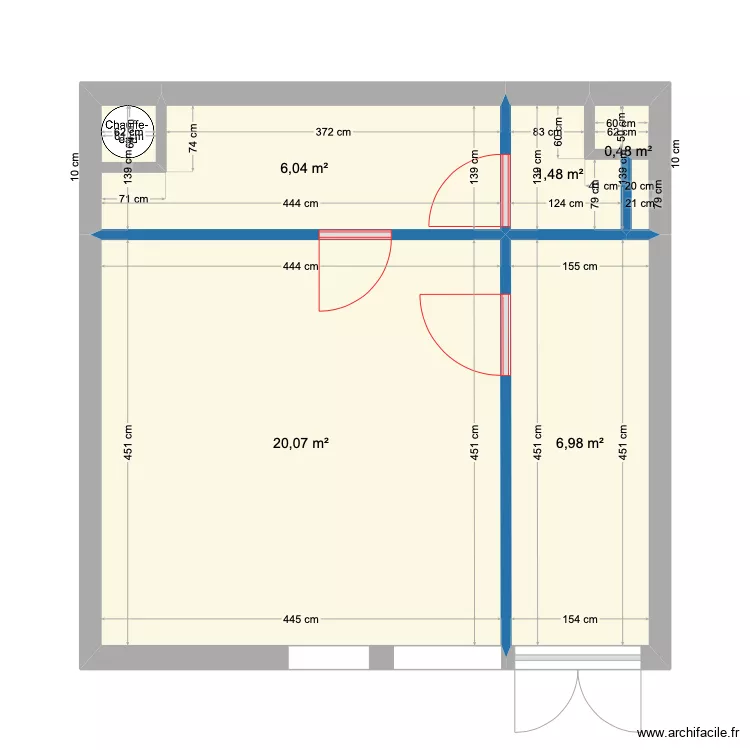 Plan cloison local CMCT. Plan de Plan cloison local CMCT. Plan de