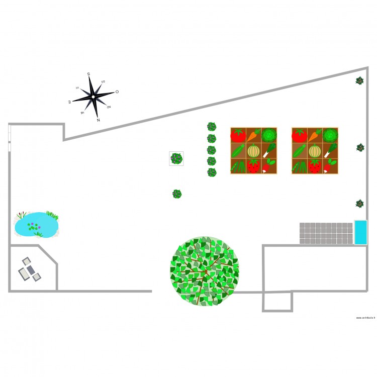 jardin1. Plan de 0 pièce et 0 m2