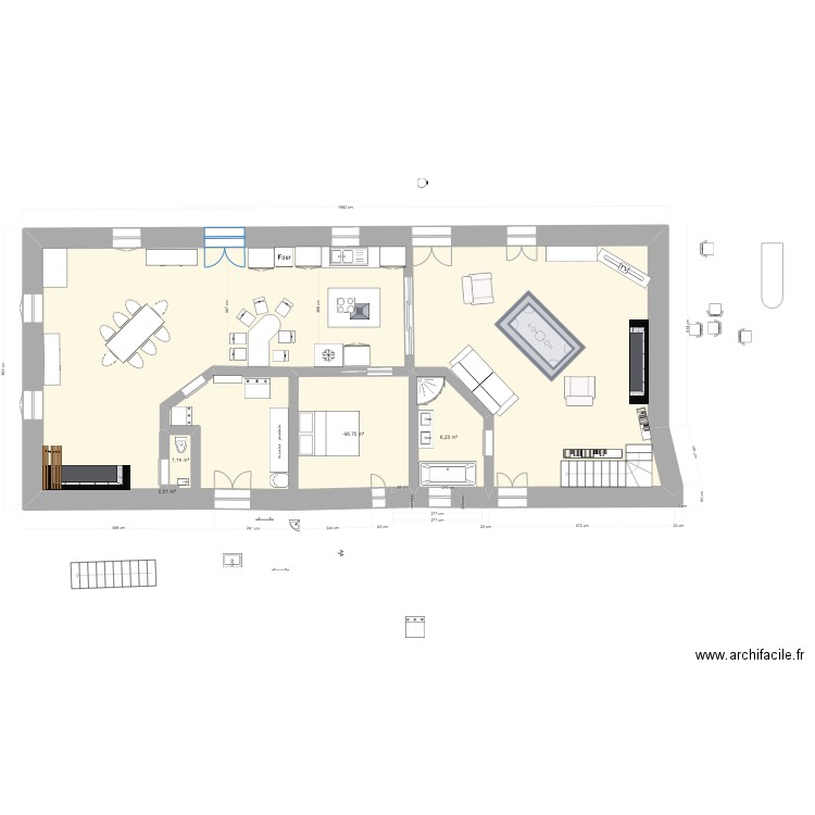Maison_V12. Plan de 4 pièces et 20 m2