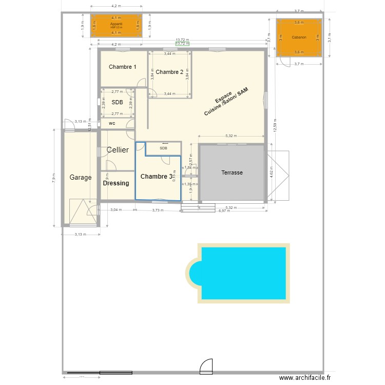 lili 4. Plan de 0 pièce et 0 m2