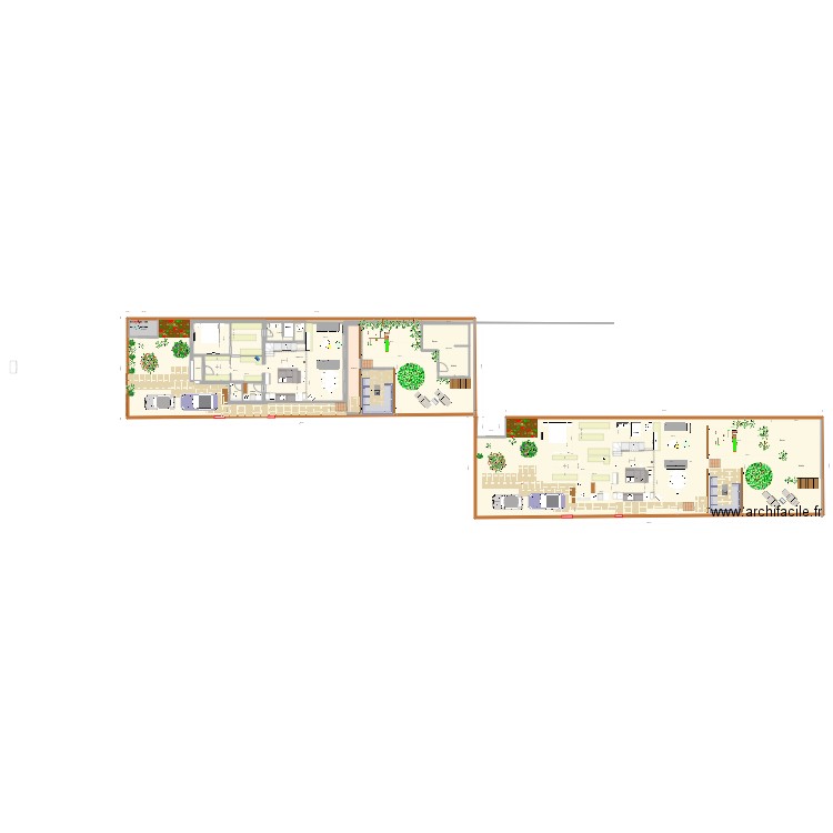 20211122 Carrelage cuisine. Plan de 18 pièces et 744 m2