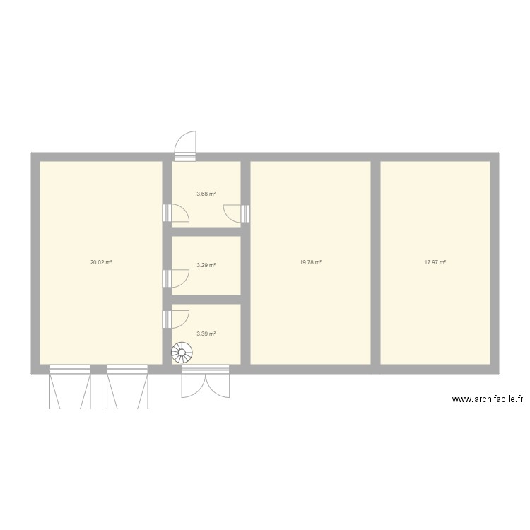 garage. Plan de 0 pièce et 0 m2