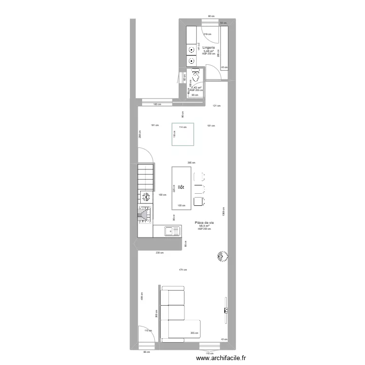 Rez de Chaussé - Projet 2-1 Velux. Plan de Rez de Chaussé - Projet 2-1 Velux. Plan de
