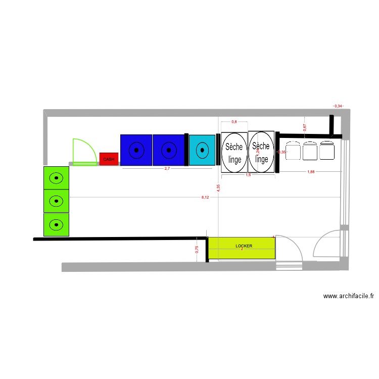 Laverie de saxe. Plan de 0 pièce et 0 m2