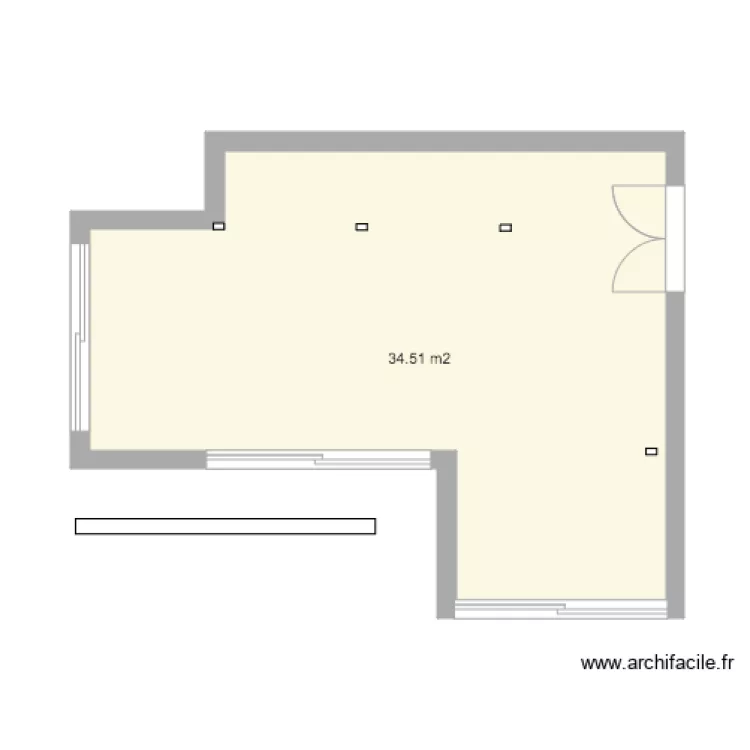 veranda. Plan de 