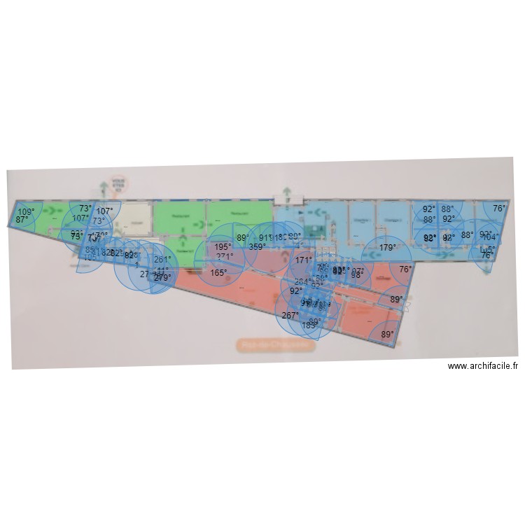 Chevilly RDC. Plan de 28 pièces et 896 m2