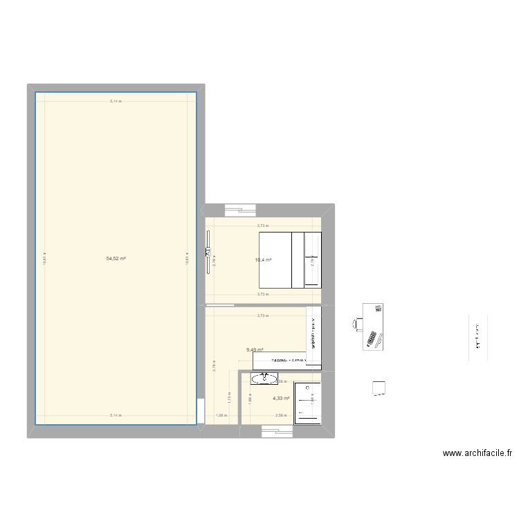 MAISON LIMITE . Plan de 0 pièce et 0 m2