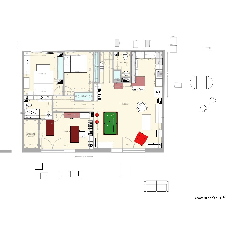 Plan appartement Crocki rev 31. Plan de 0 pièce et 0 m2