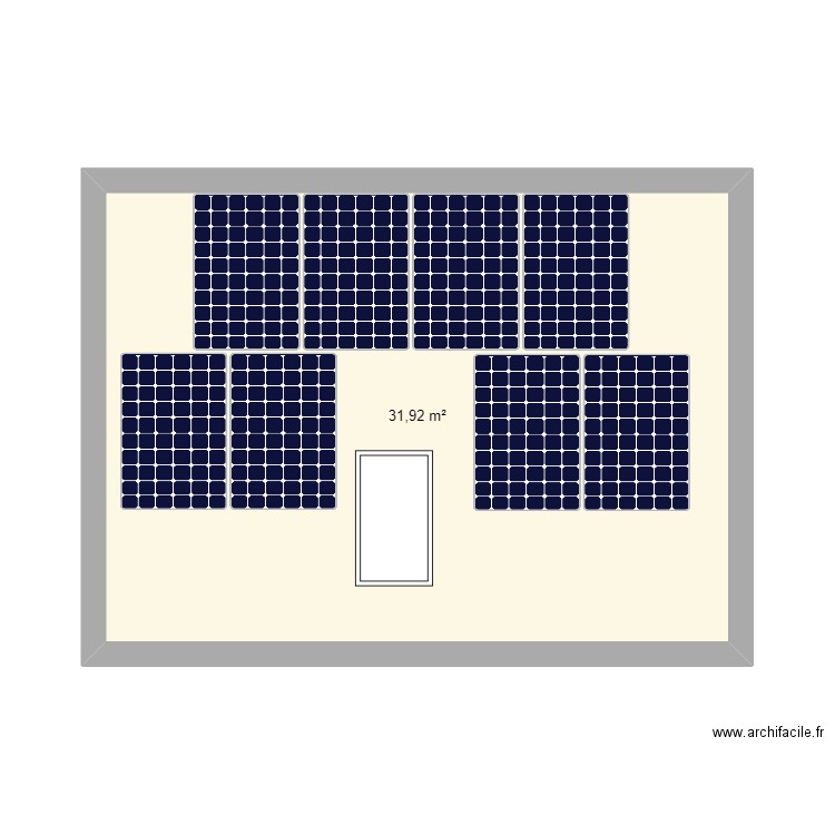 DECROIX FREDERIC 59143 EFFY. Plan de 1 pièce et 32 m2