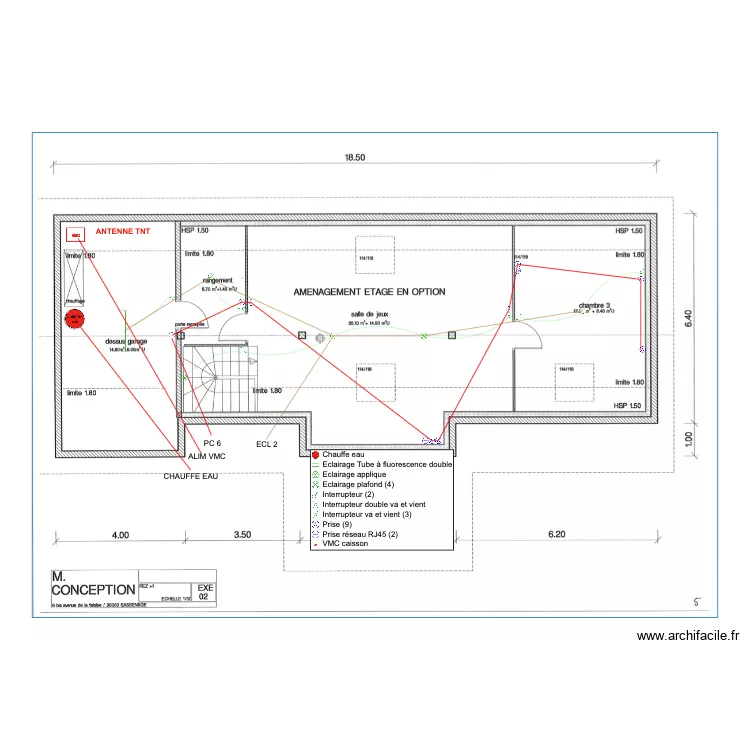 MANENT R+1 PC ECL. Plan de 