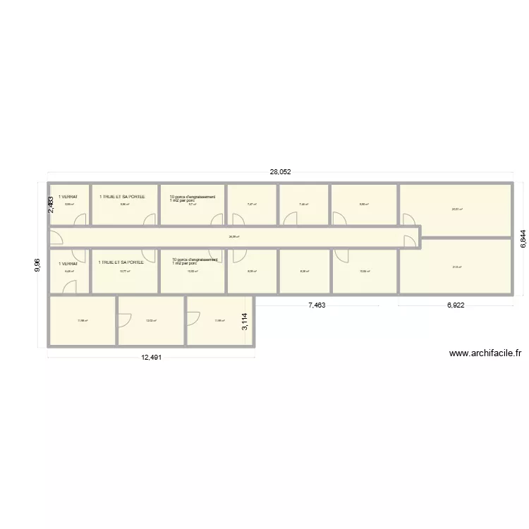 porcherie brazza. Plan de porcherie brazza. Plan de