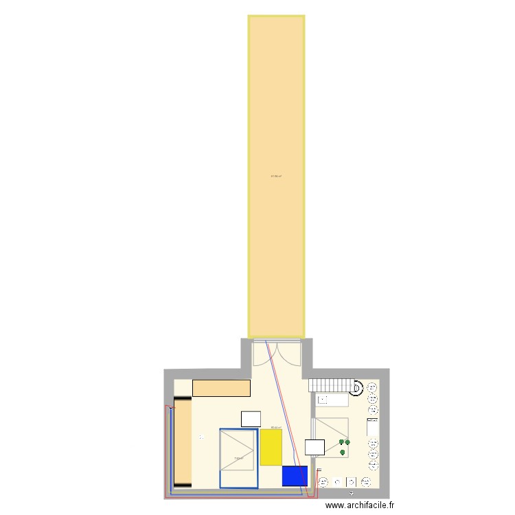 grange. Plan de 0 pièce et 0 m2