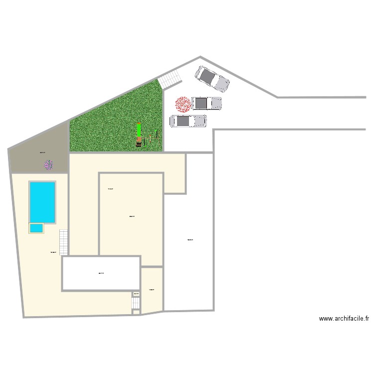 jardin 2021. Plan de 0 pièce et 0 m2