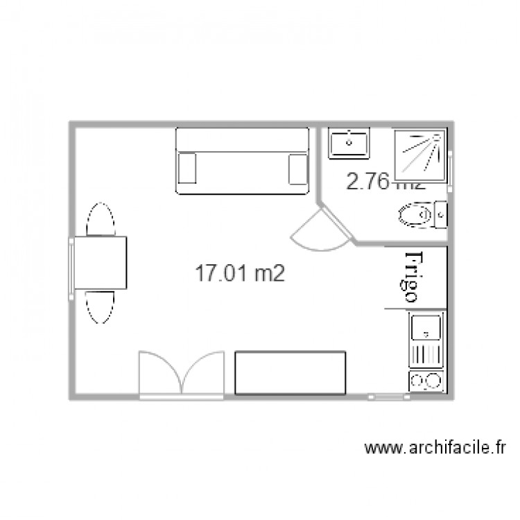 Chalet Loisir 16m2. Plan de 0 pièce et 0 m2