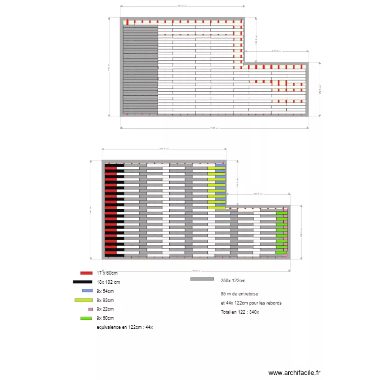 terrasse Alexandre. Plan de 