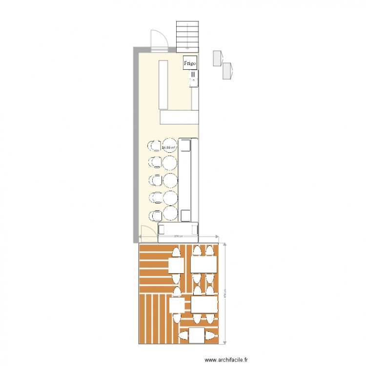 local . Plan de 0 pièce et 0 m2