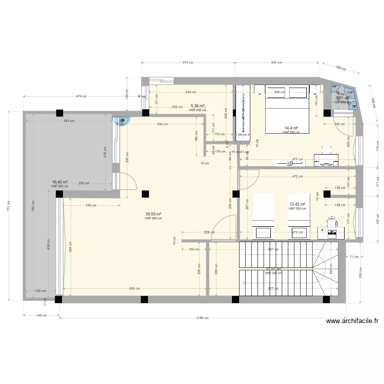 Plan avanc&eacute;. Plan de 