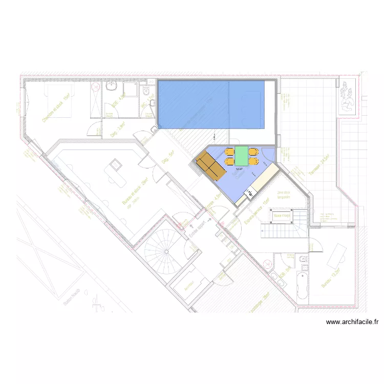 Appartement bonnes cotes implantation mékapharm 2. Plan de 1 et 12 m² Appartement bonnes cotes implantation mékapharm 2. Plan de 1 et 12 m²