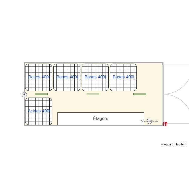 LocalNetD. Plan de 1 pièce et 18 m2