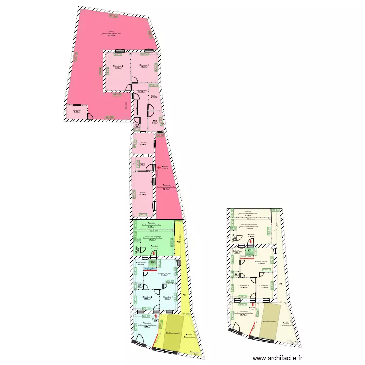 86 CHEMIN DE LA LOUBIERE RDC LOT 1 ET 2. Plan de 