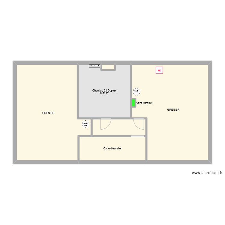 Appartement 21 Duplex / Greniers. Plan de 0 pièce et 0 m2
