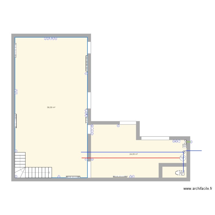 maison 1 rdc1. Plan de 0 pièce et 0 m2