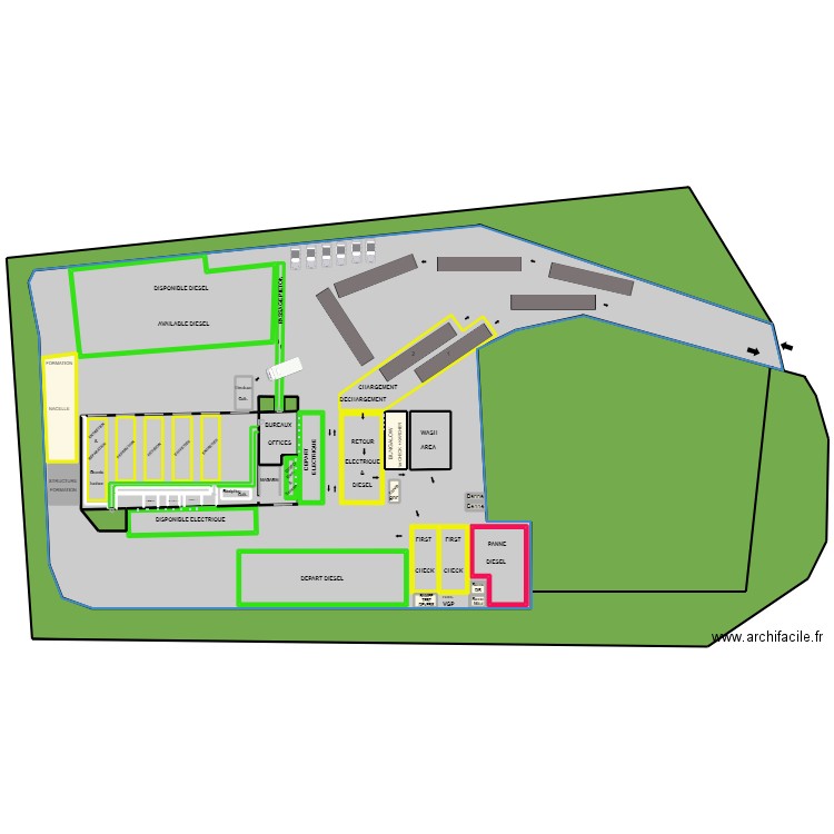 PARIS OUEST 10 2020 TER. Plan de 47 pièces et 6880 m2