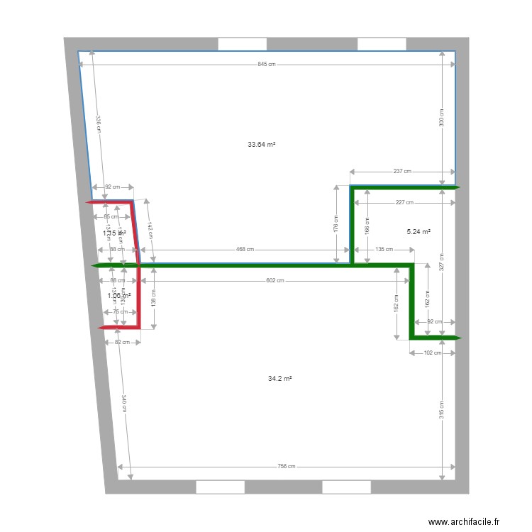 Morestel R1. Plan de 0 pièce et 0 m2