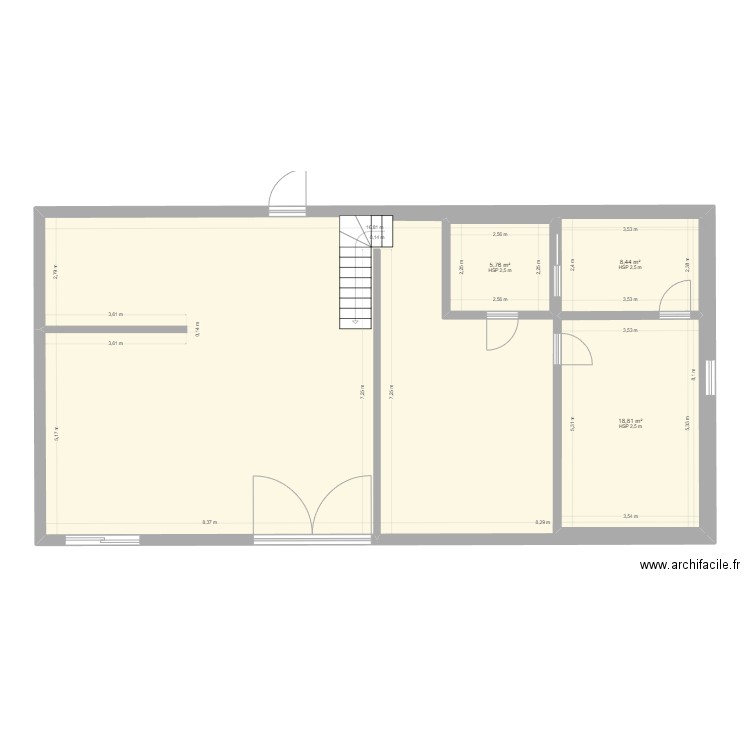 plan grange etage v1. Plan de 0 pièce et 0 m2