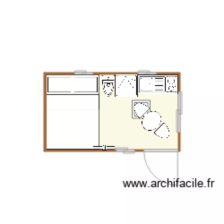 am&eacute;nagement camion. Plan de 