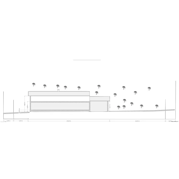 Coupe Paysagere Cc 100e. Plan de 