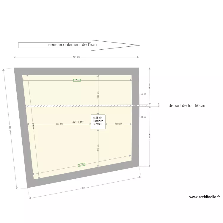 Projet n2 Toit plat . Plan de 