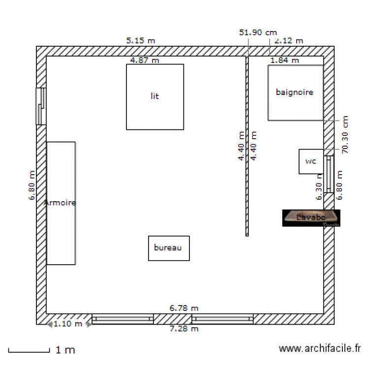 mezzanine amenagé. Plan de 0 pièce et 0 m2