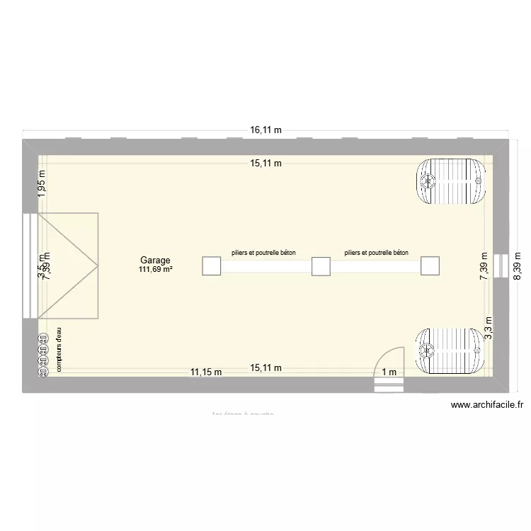 Luthe gauche 1 et 2 avant. Plan de 29  et 538 m²