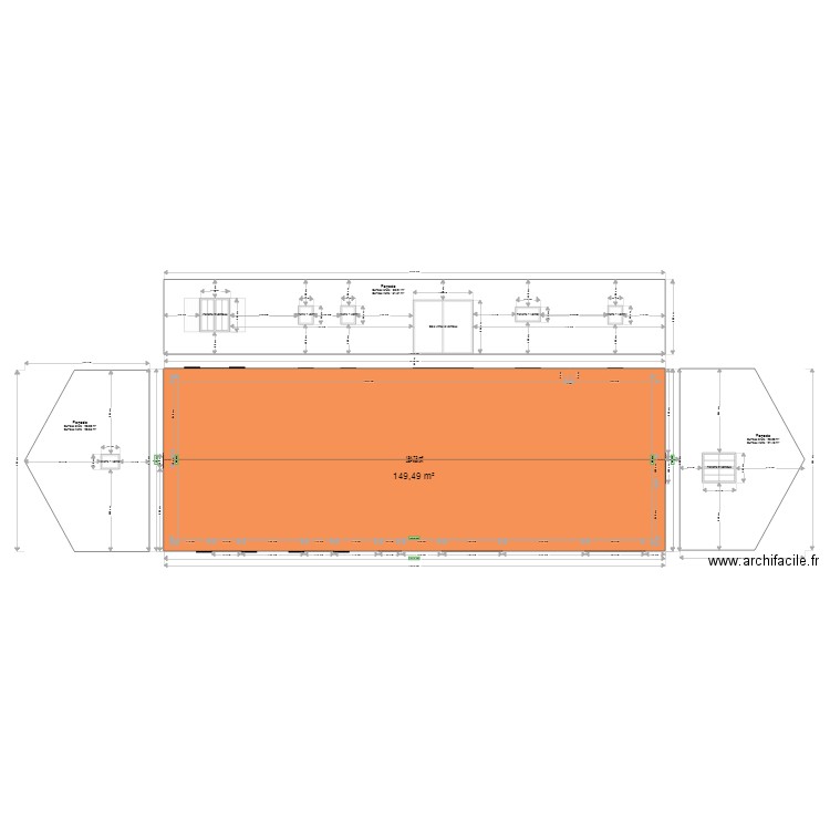 plan maison anti sismique toiture . Plan de 1 pièce et 135 m2