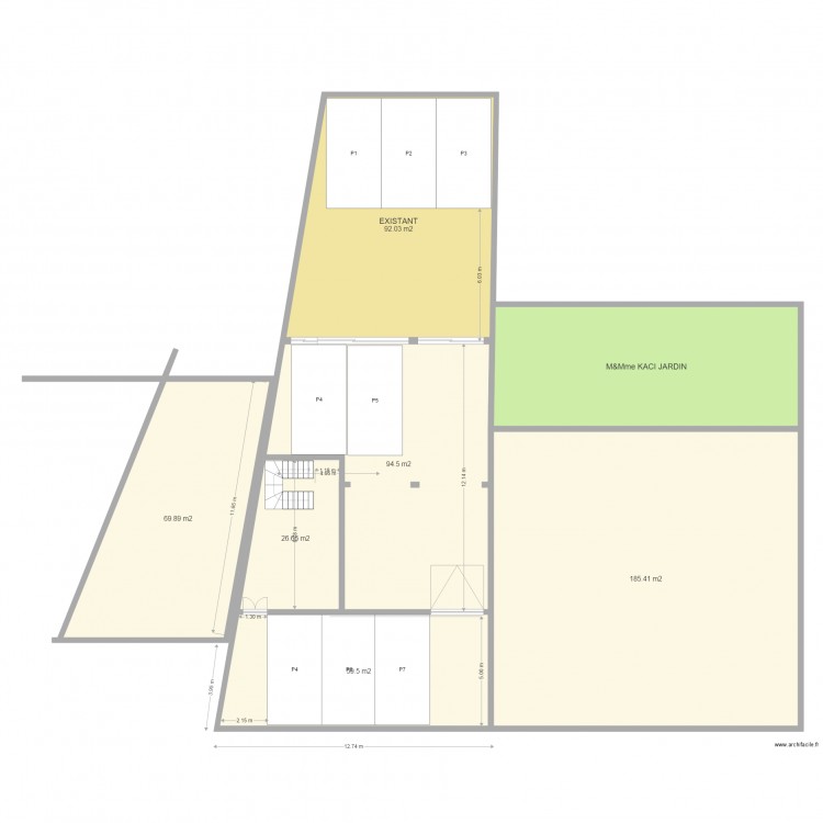 CHAVENAY Projet surélévation 2. Plan de 0 pièce et 0 m2