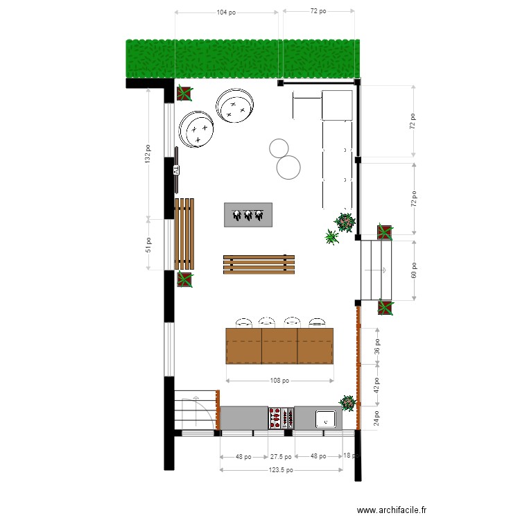 chaine . Plan de 0 pièce et 0 m2