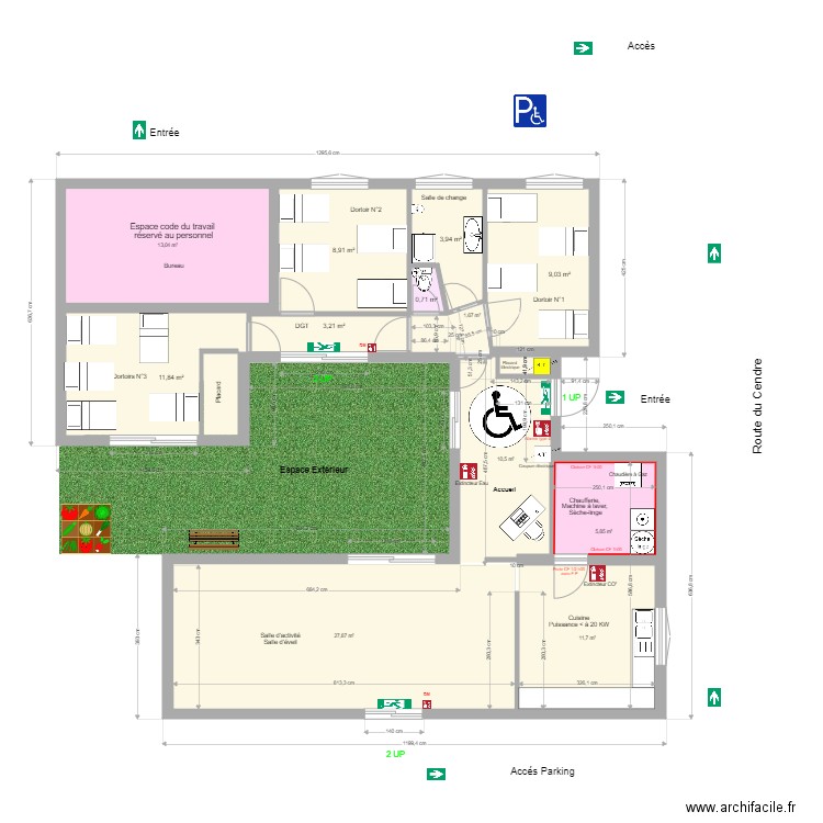 crèche Cournon 1. Plan de 0 pièce et 0 m2