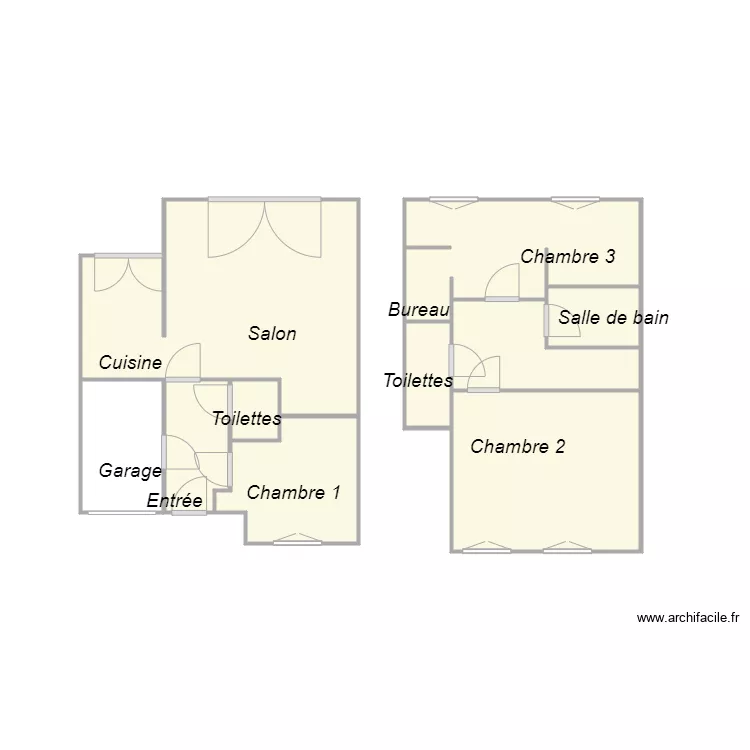 Croquis DELICQUE. Plan de 