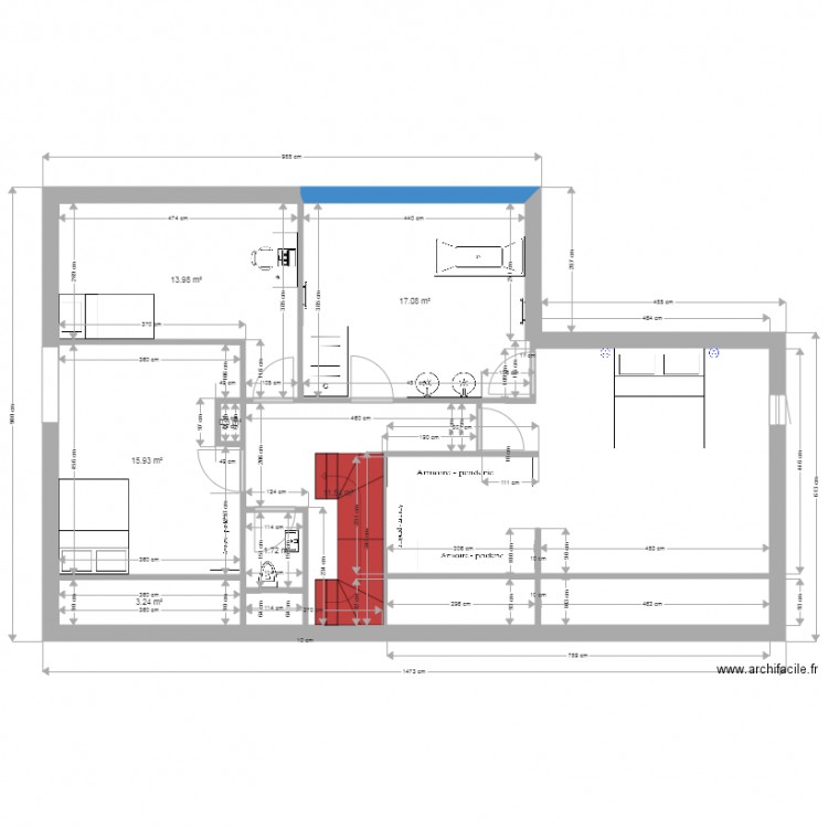 New Plan Etage. Plan de 0 pièce et 0 m2