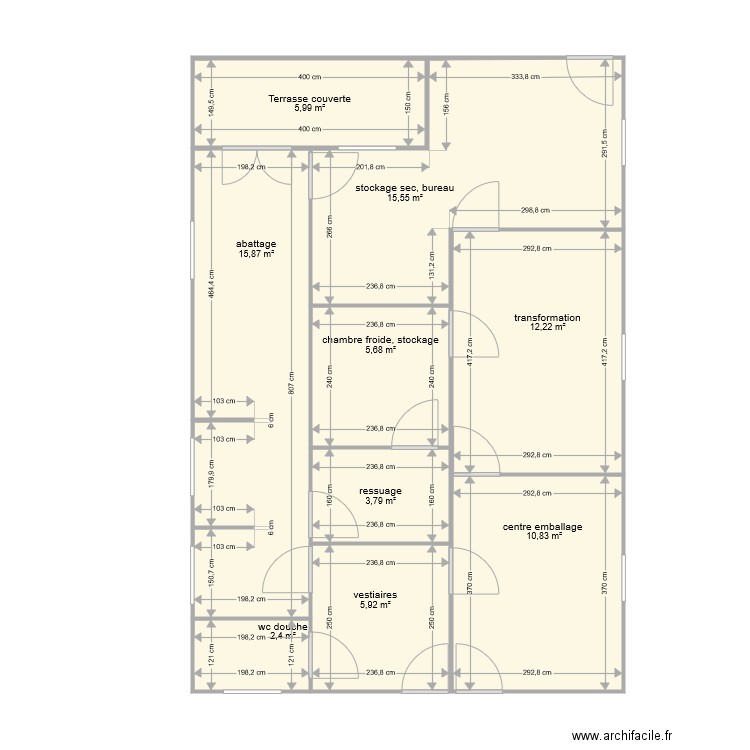 plan mesure . Plan de 9 pièces et 78 m2