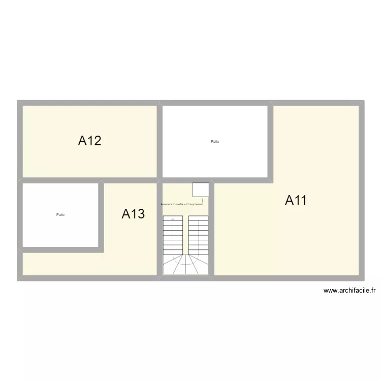 Bagn&egrave;re de Bigorre 1 - 1er &eacute;tage. Plan de 