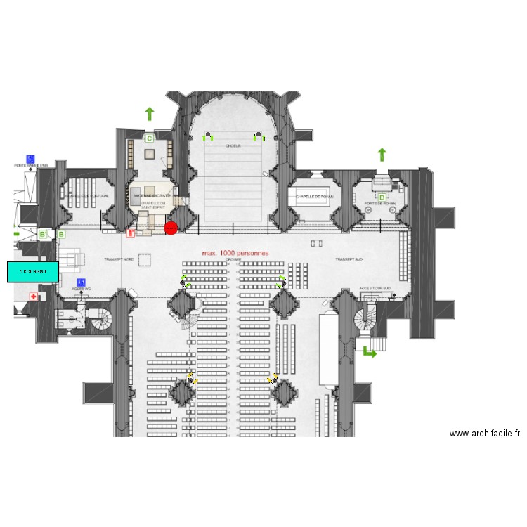 LB cathédrale St Pierre. Plan de 0 pièce et 0 m2