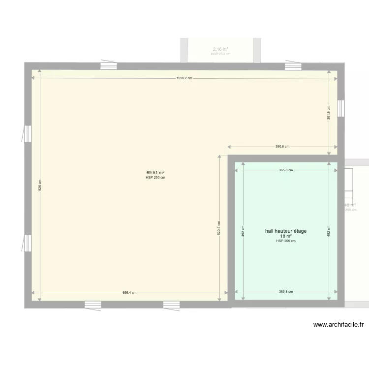Maison. Plan de 