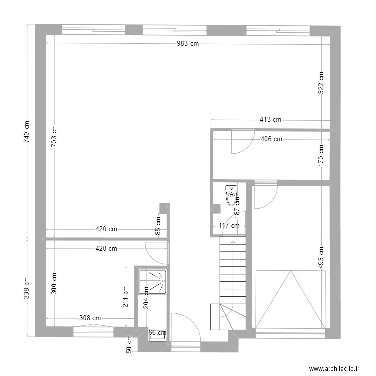 maulette 2. Plan de 12 pièces et 169 m2