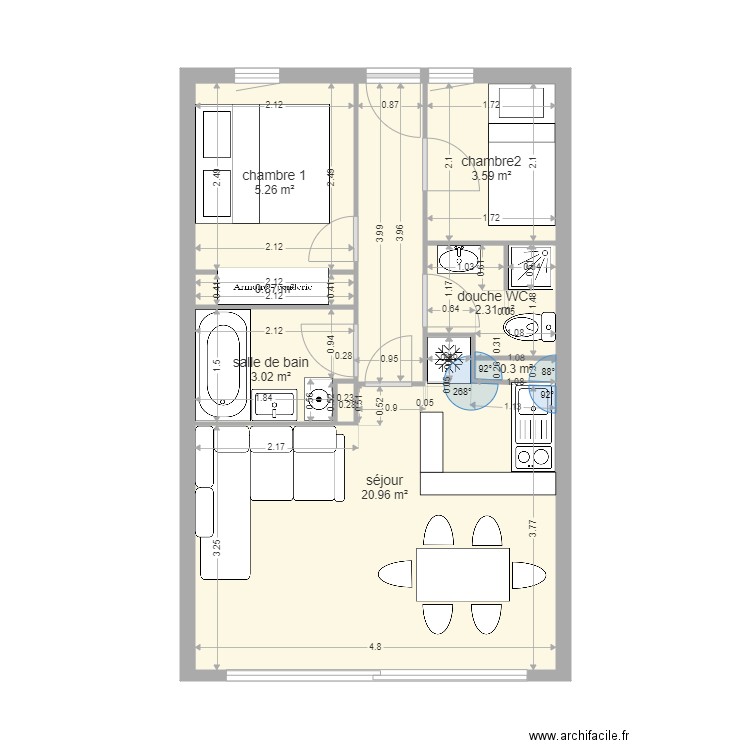 cap esterel 3308 b. Plan de 0 pièce et 0 m2