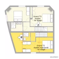 ETAGE SOFIANE futur apr&egrave;s travaux